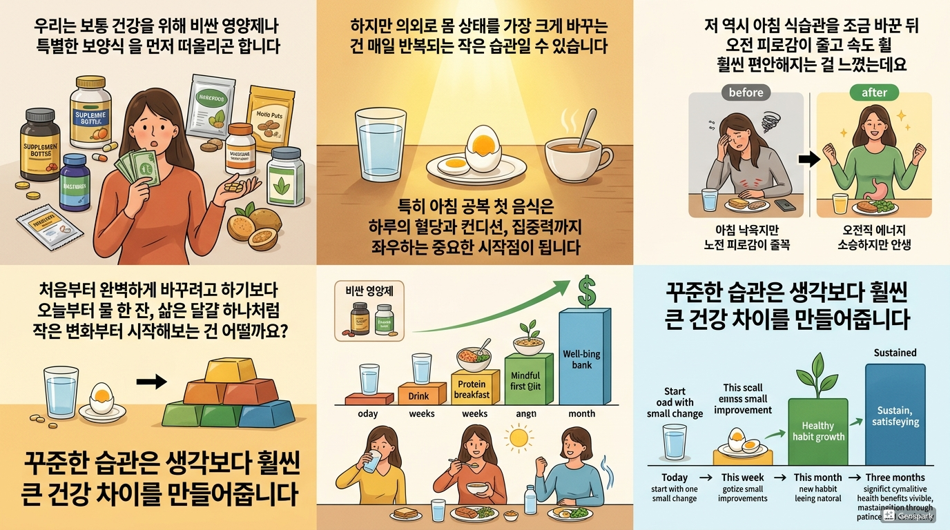 작은 일상 아침 습관의 힘