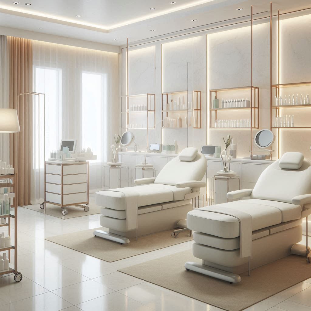 피부,체형관리 샵 배경