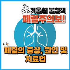 겨울철 불청객 폐렴주의보! 폐렴의 증상, 원인 및 치료법.