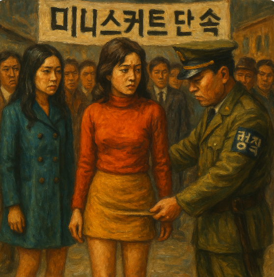 한국 70년대 미니스커트 논쟁과 금지령: 시대를 가른 치마의 길이