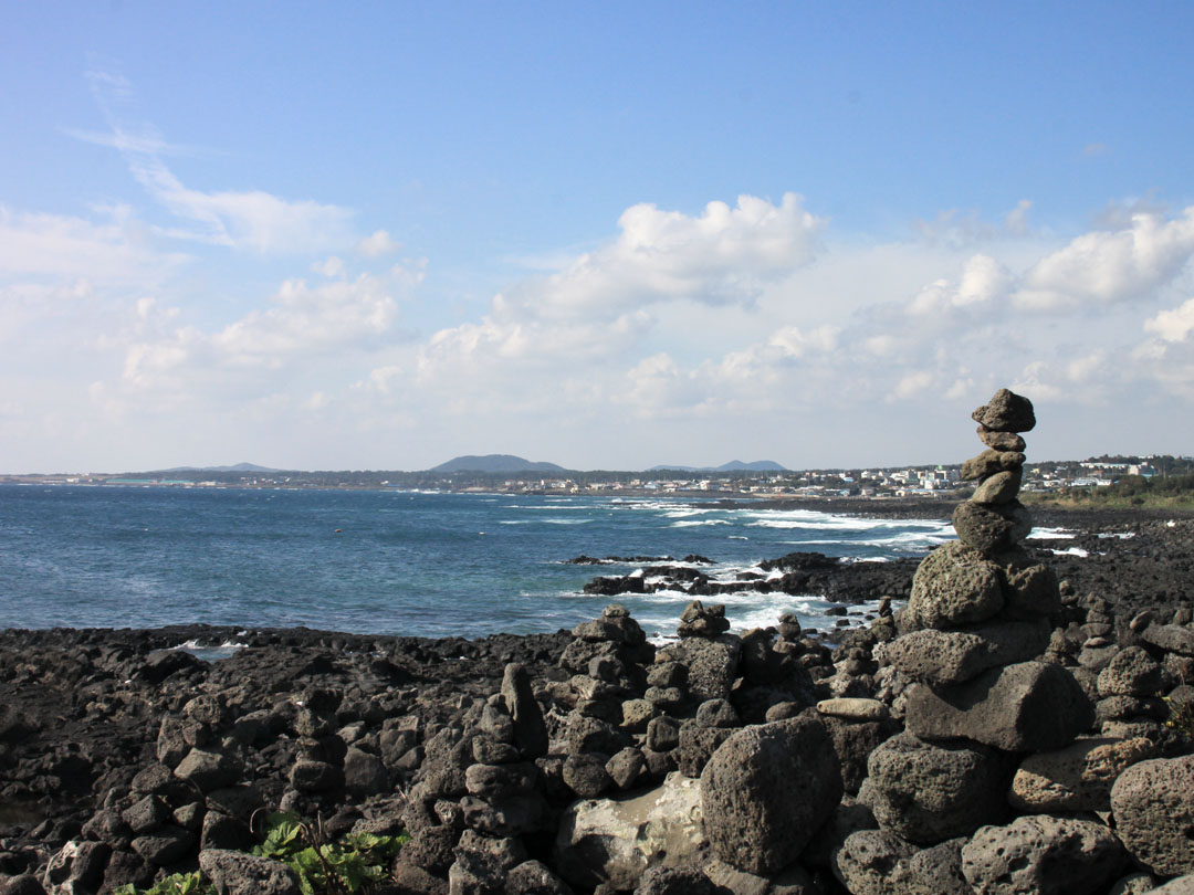 제주 바다 소원탑 무료 이미지