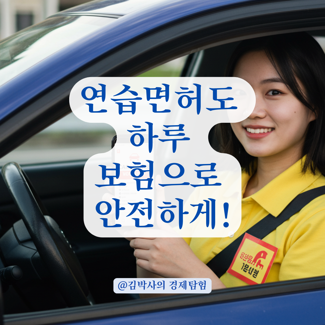 연습면허 운전자 보험, 하루 단위 가입 가능한 상품 총정리.