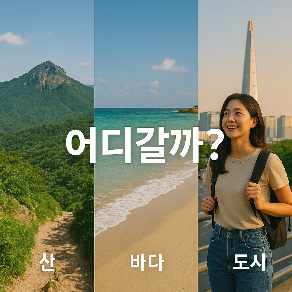 국내여행 어디갈까?(산,바다,도시)