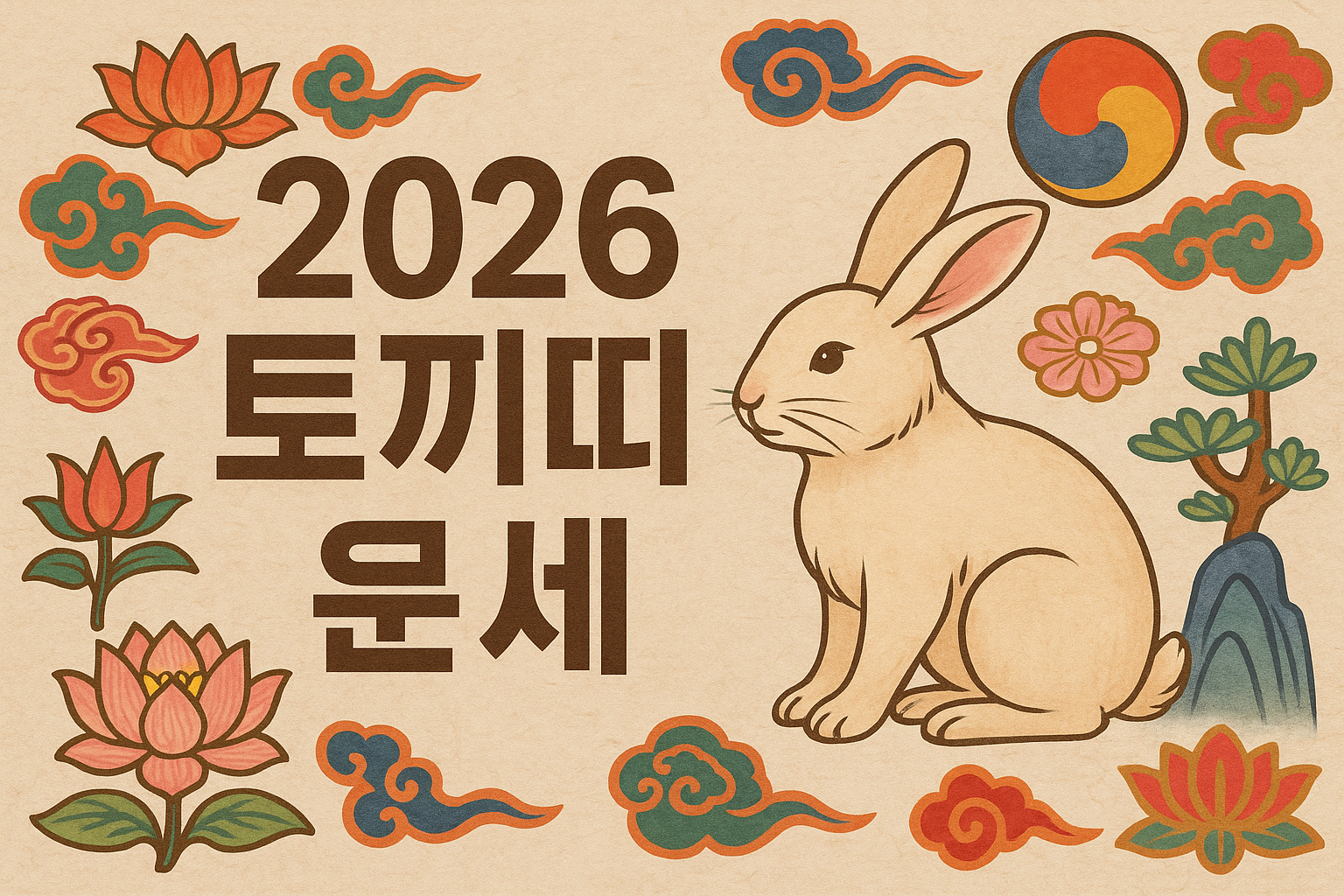 2026년 토끼띠 운세 - 사진