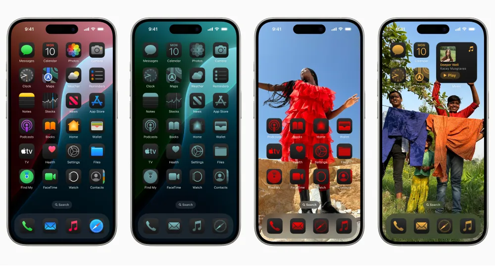 ios18 홈 화면