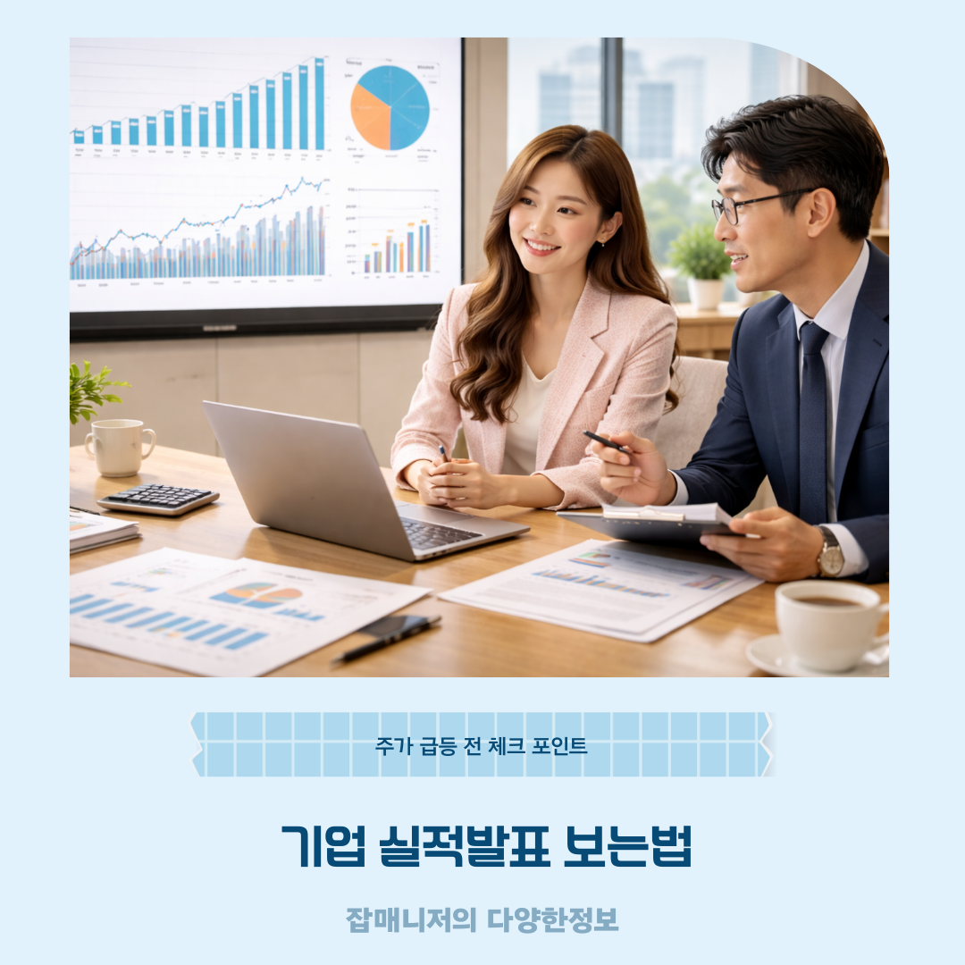 기업 실적발표 보는법, 주가 급등 전 체크 포인트