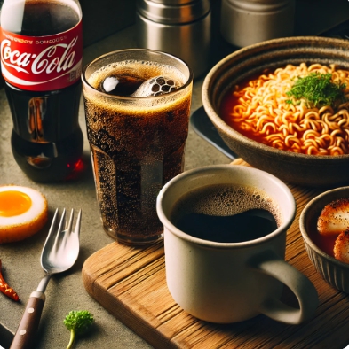 혈당 스파이크 실수 2. 음료와 함께 식사하기