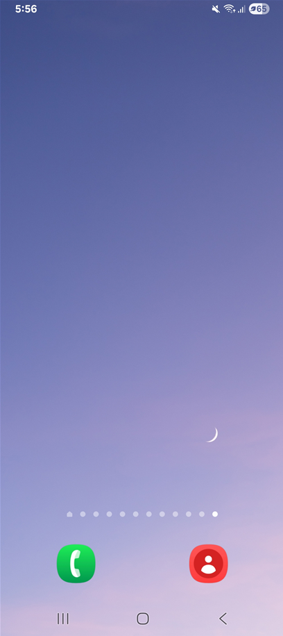 방법 1: 홈화면을 길게 눌러 설정 메뉴 열기