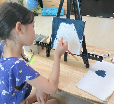 아크릴화 그리는 과정