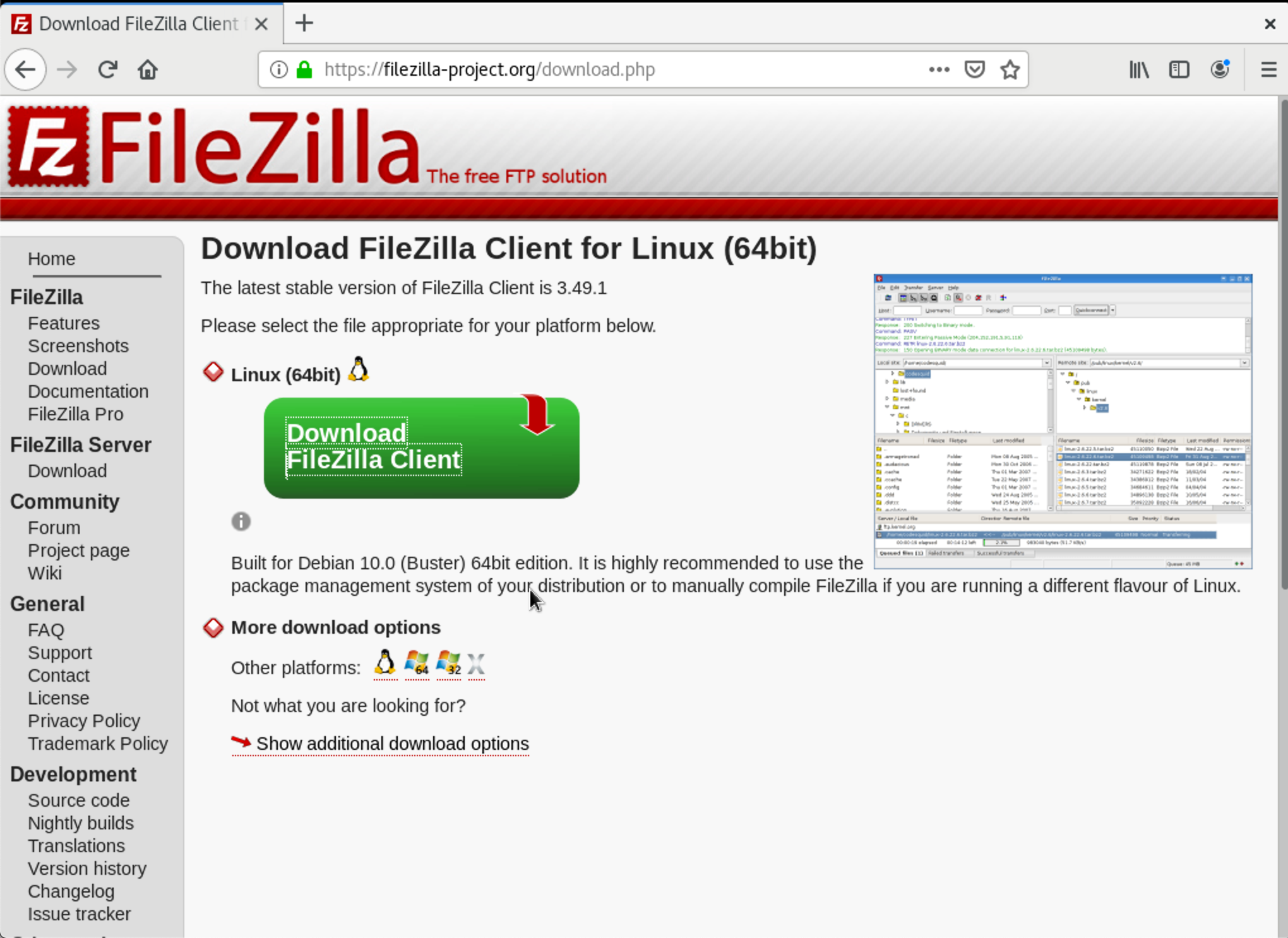 파일질라 홈페이지