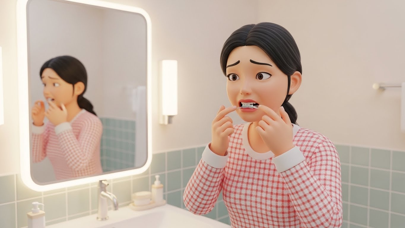 인레이 시림, 잇몸 화상,