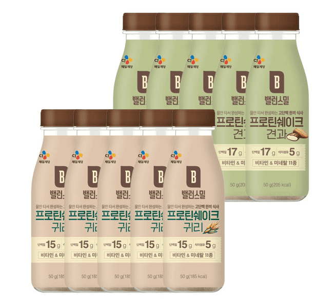 단백질쉐이크 추천 순위 TOP 5(25년 6월) - 네이버, 쿠팡, G마켓 판매 분석