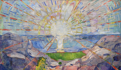 나는 절벽 위로 태양이 떠오르는 것을 보았다 – 나는 태양을 그렸다. 태양