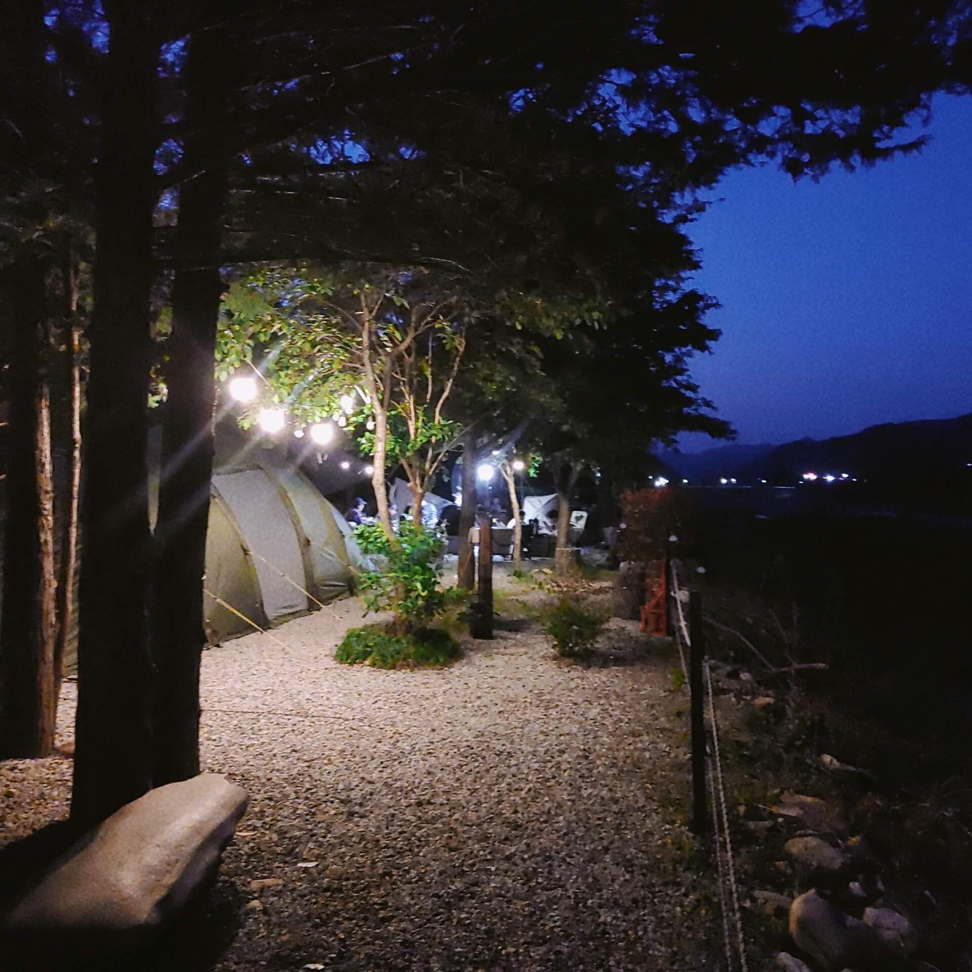 경호강캠핑장_&_캠프627_캠핑장_야경