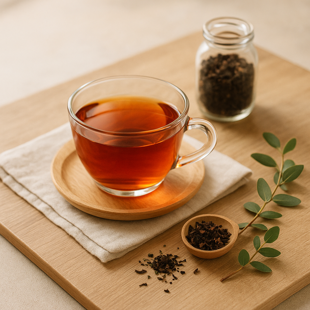 홍차 있는 테이블 세팅