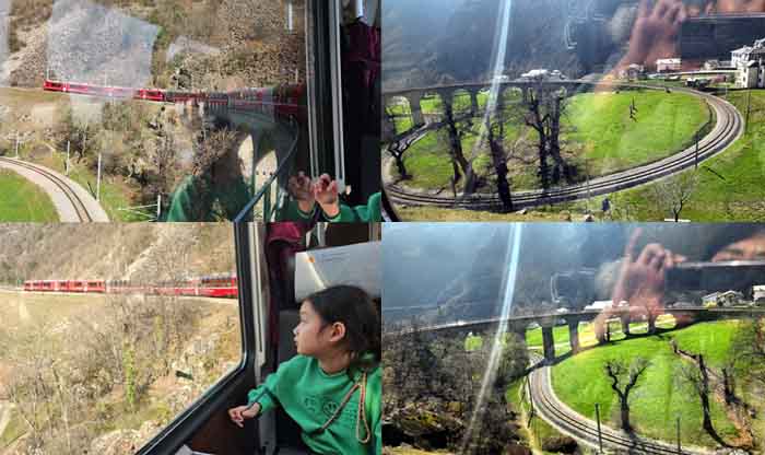 베르니나 익스프레스의 부르시오 360도 회전 구간❘Brusio Viaduct