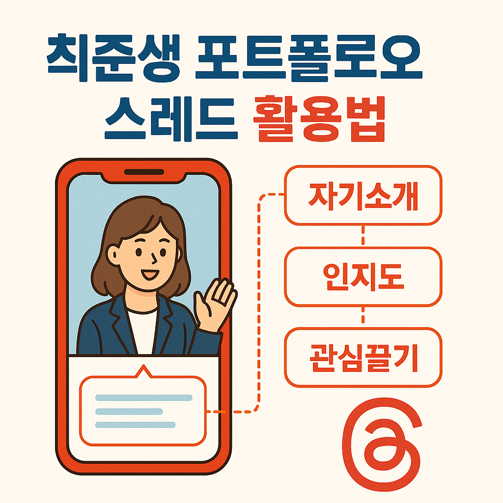 취준생 포트폴리오 스레드 활용법