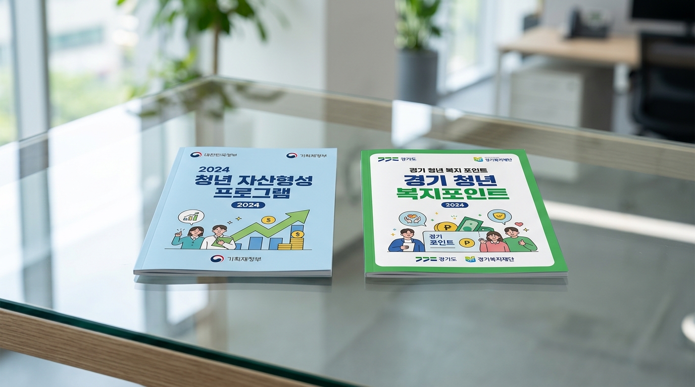 중복 신청 가능 여부를 보여주는 청년지원사업 안내서