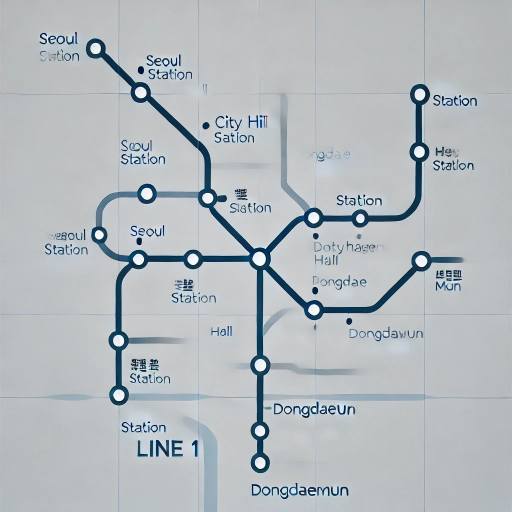 서울 지하철 1호선 노선도 크게 보기