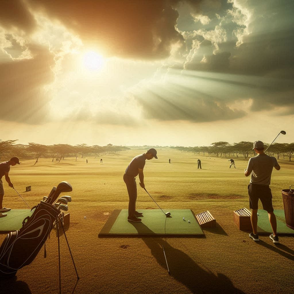실외골프연습장 배경