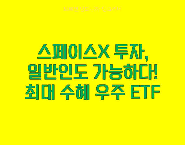 스페이스X 투자