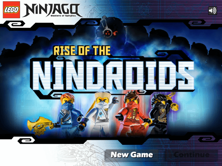레고-닌자고-닌드로이드-플래시게임-메인-화면