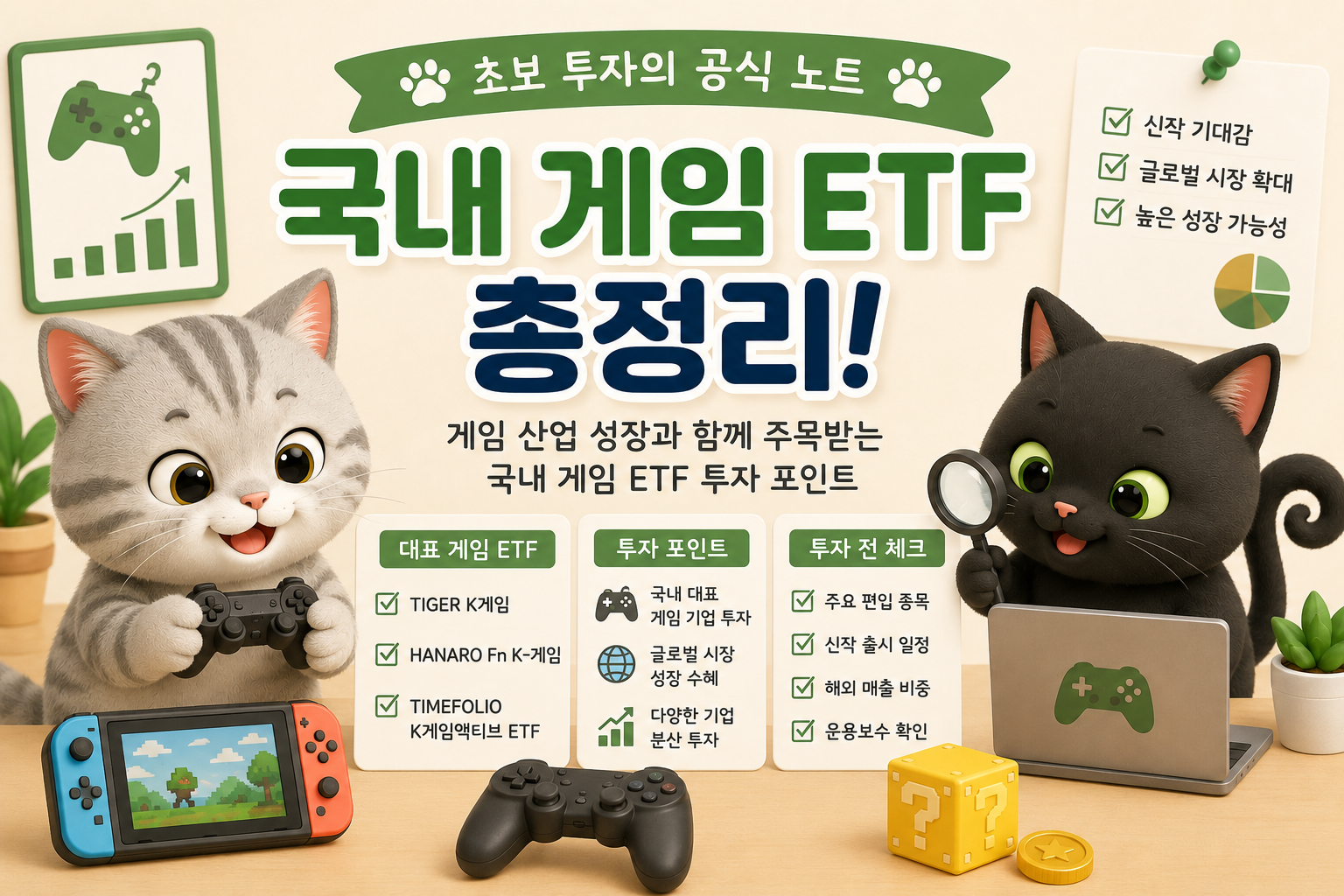 국내 주식ETF 게임 관련 내용