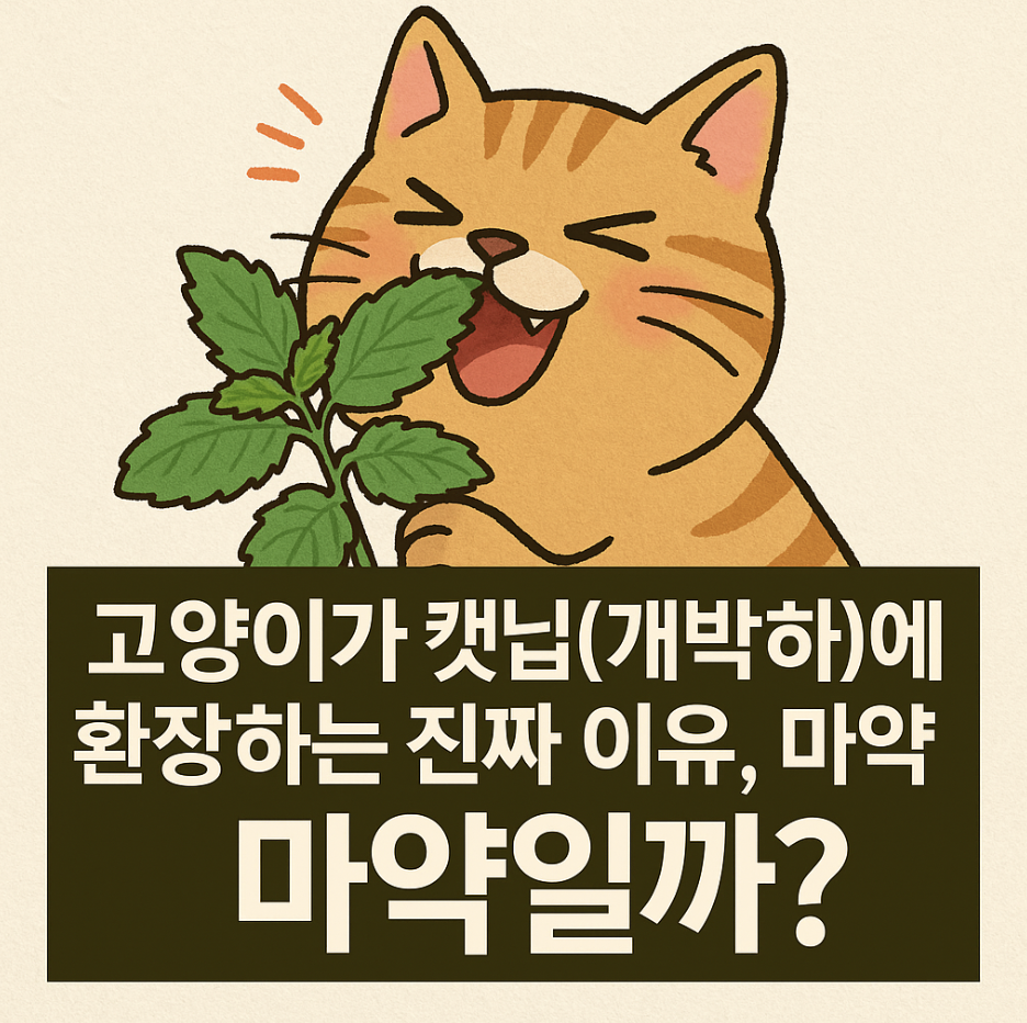 고양이가 캣닢(개박하)에 환장하는 진짜 이유, 마약일까?