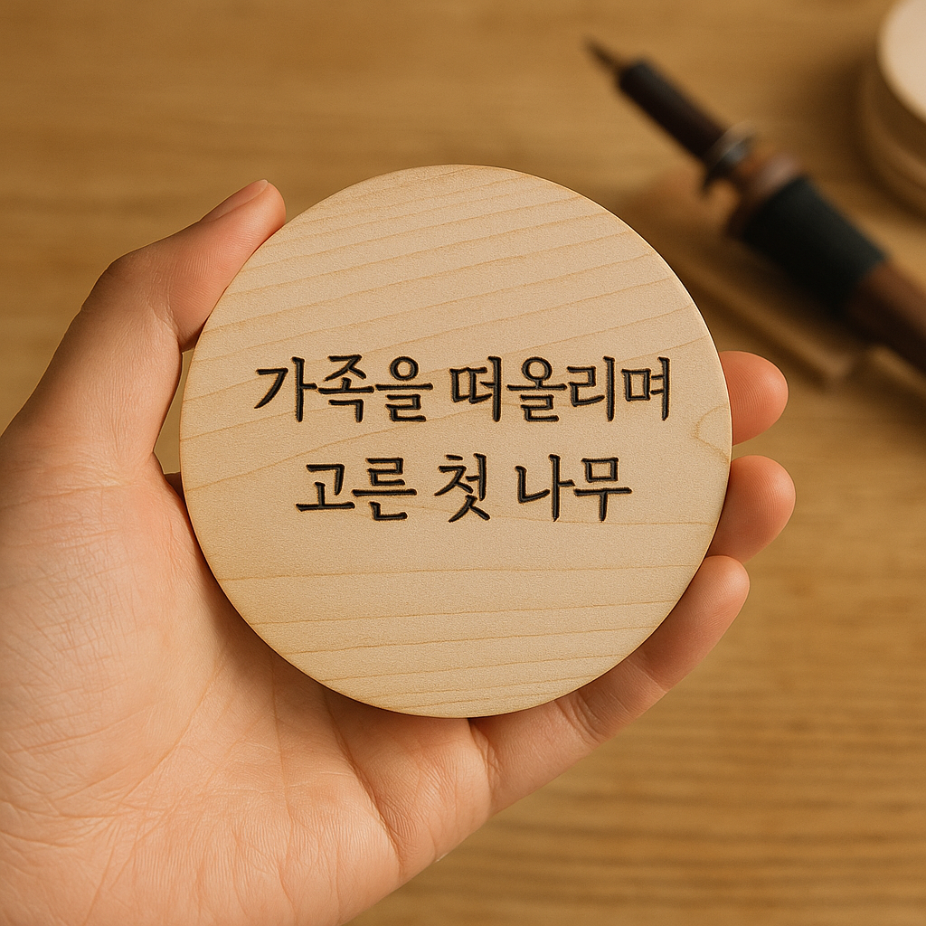 가족에게 선물한 첫 작품 이야기