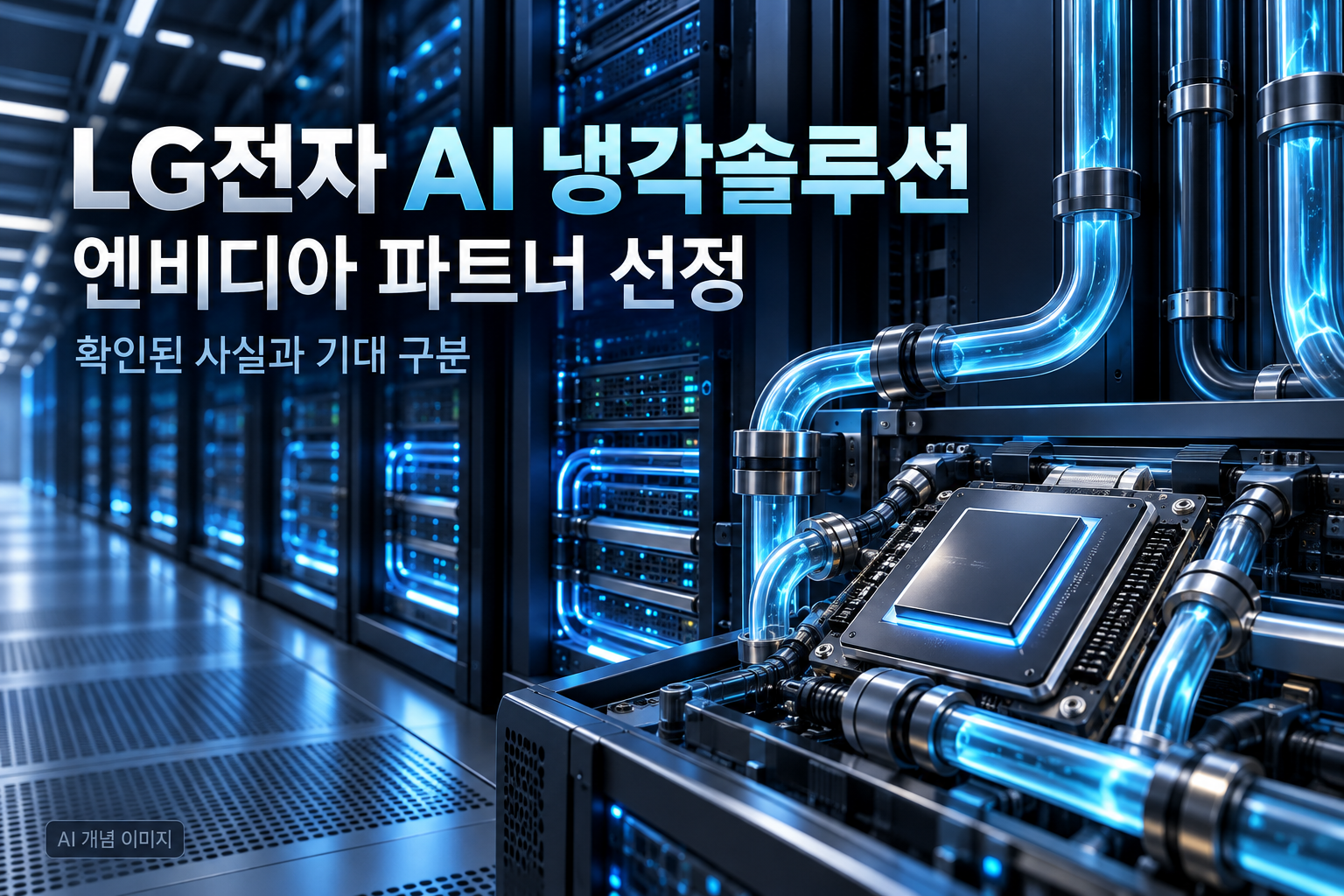 LG전자 AI 데이터센터 냉각솔루션이 주목받는 이유 - 엔비디아 파트너 선정과 달라지는 점