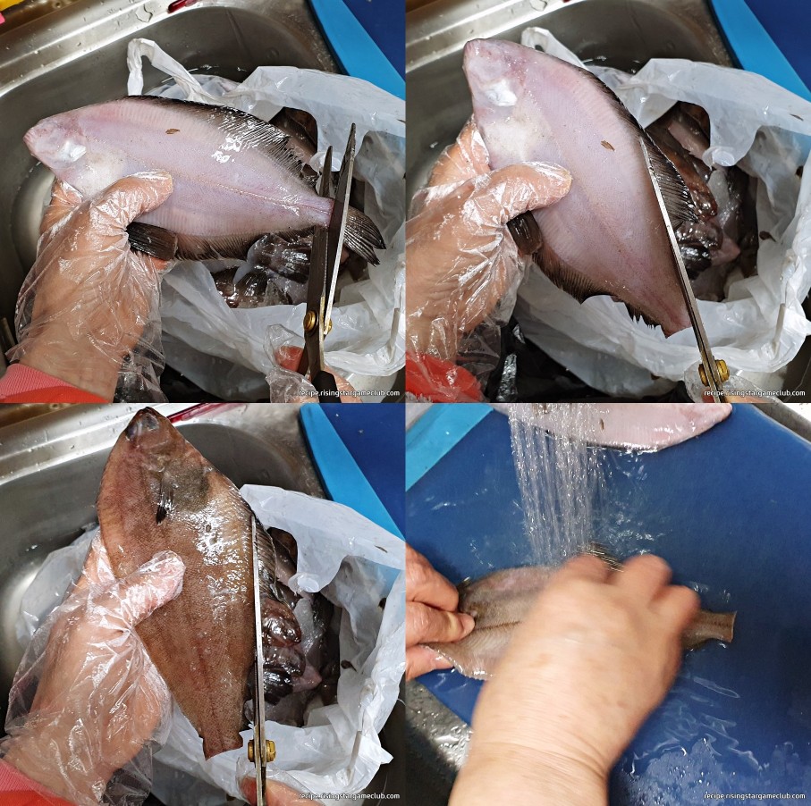 가자미식해에 들어갈 가자미 손질