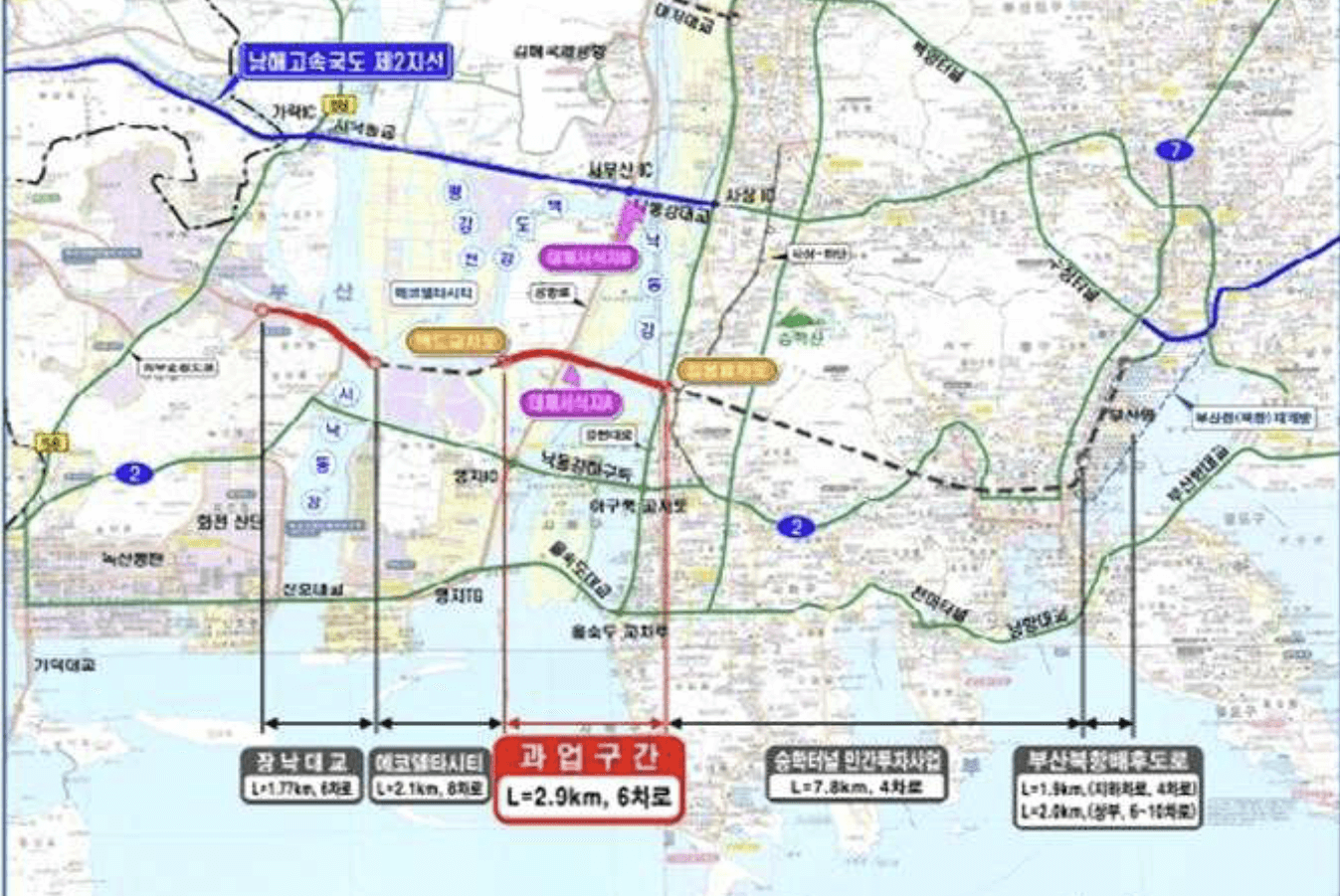 엄궁대교 위치도