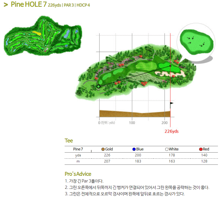 가평베네스트 골프클럽 파인코스 7