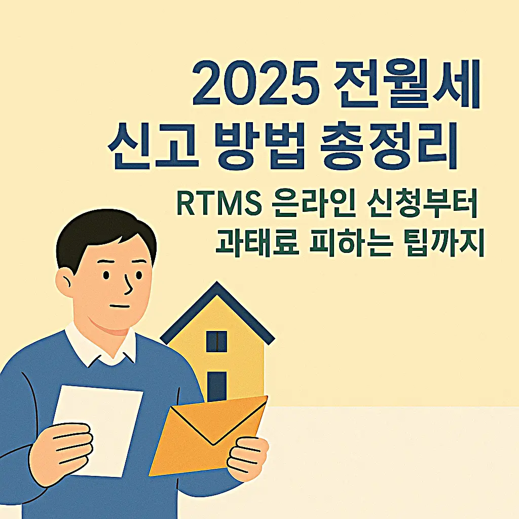 2025 전월세 신고 방법 총정리