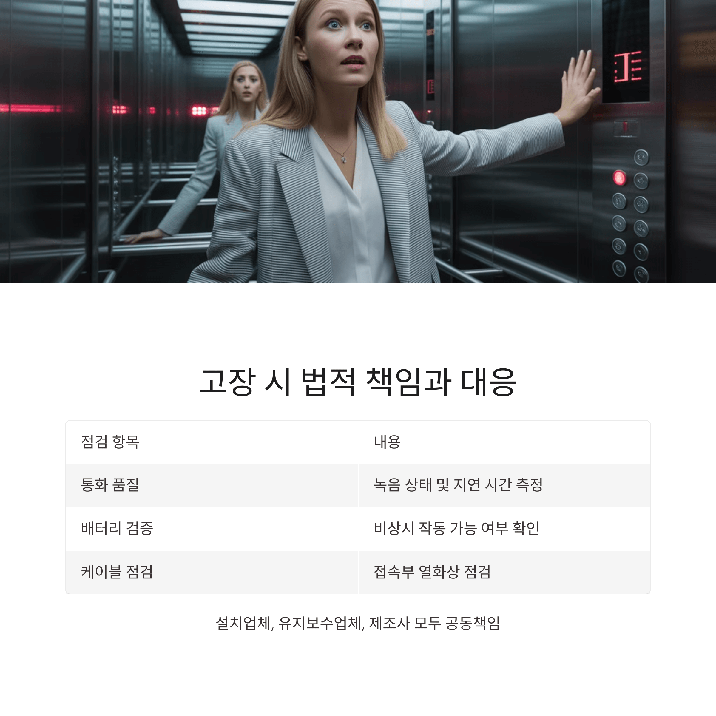 승강기 비상통화장치 사용법