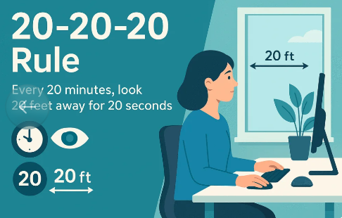 안구건조증의 20-20-20 법칙 관련 사진