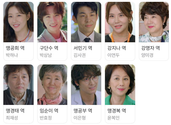 결혼하자맹꽁아등장인물: 드라마 속 주요 캐릭터와 매력 포인트<요약>