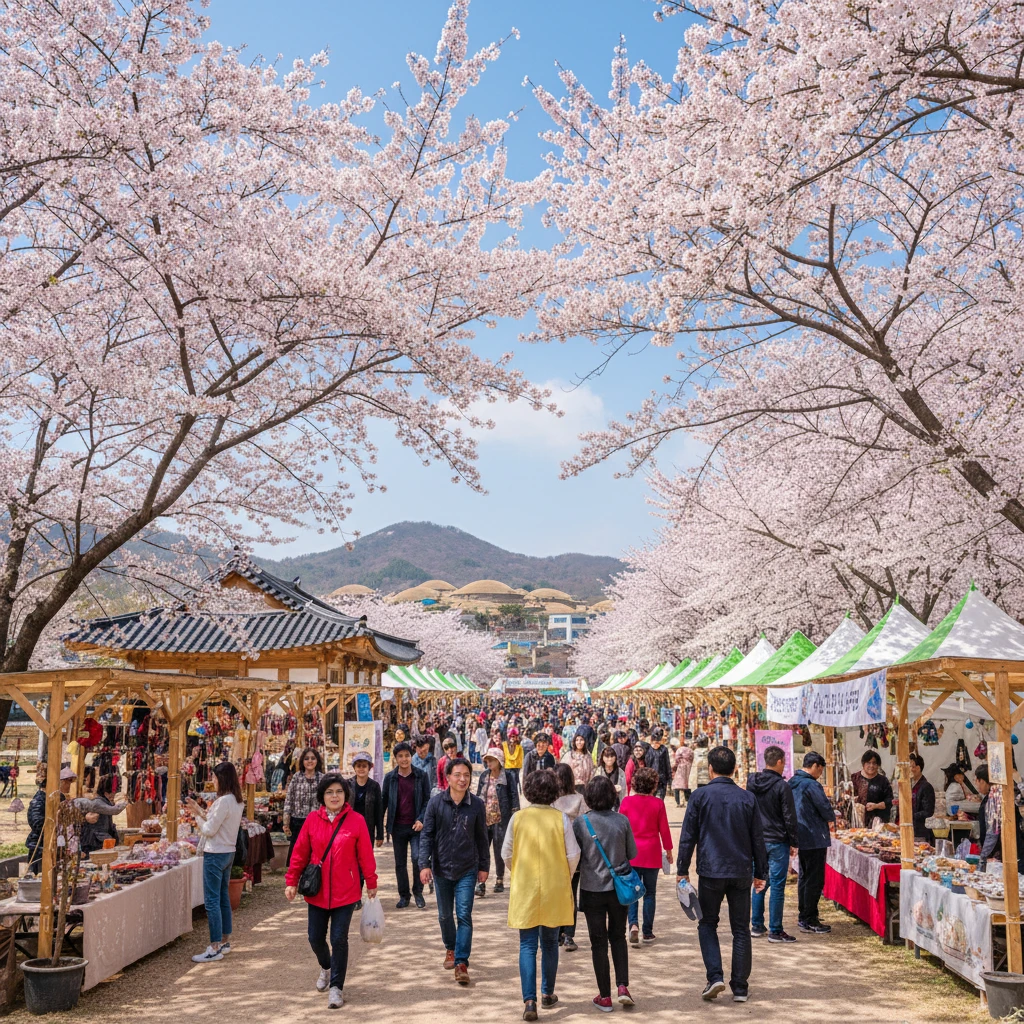 고령 벚꽃 여행 코스 및 주차 시설 ..