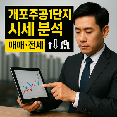 개포주공1단지 매매전세 시세 분석 (평형별 상세 데이터)