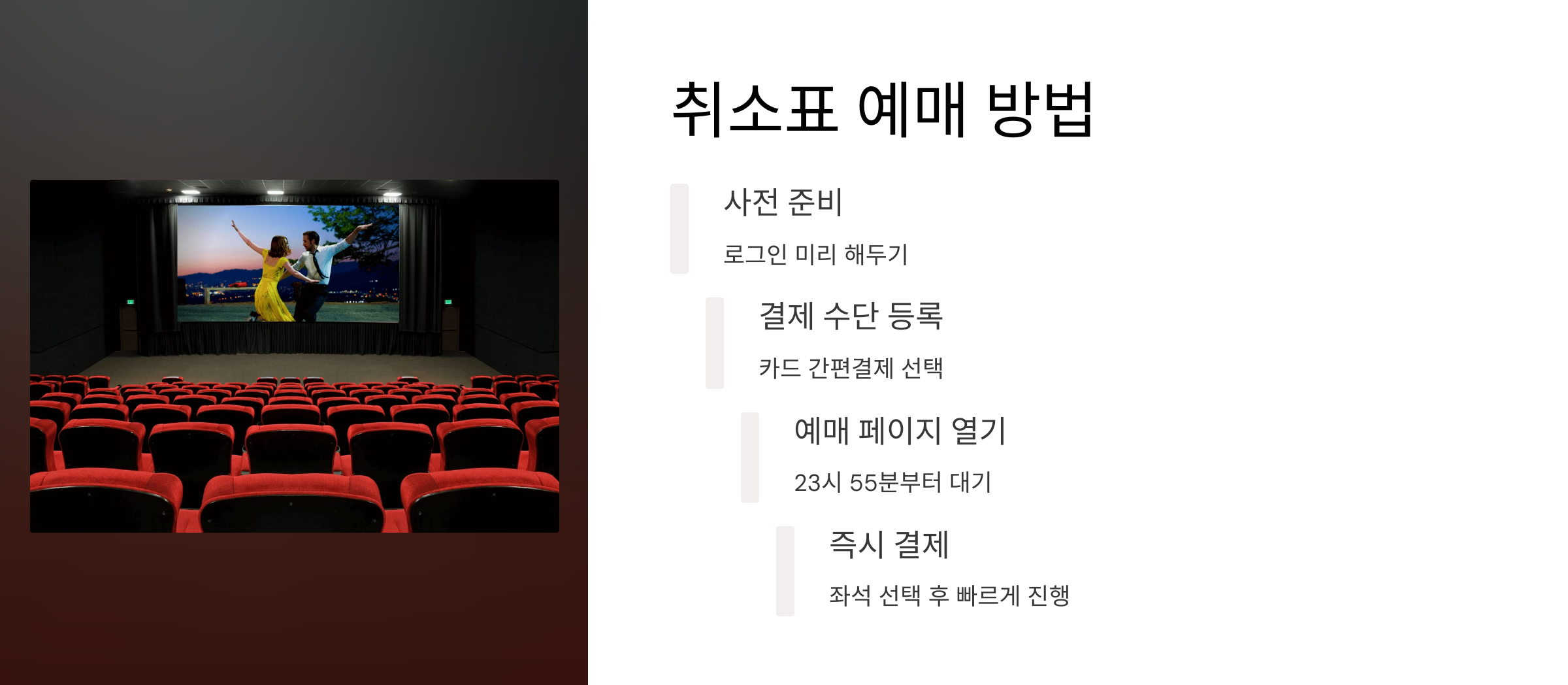 예스24 취소표 시간 및 예매 꿀팁