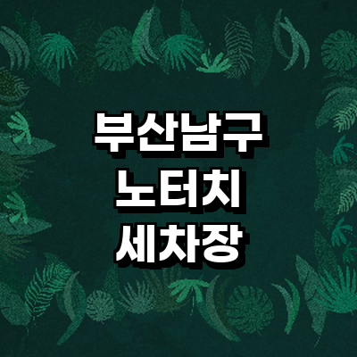 부산 남구 노터치 세차