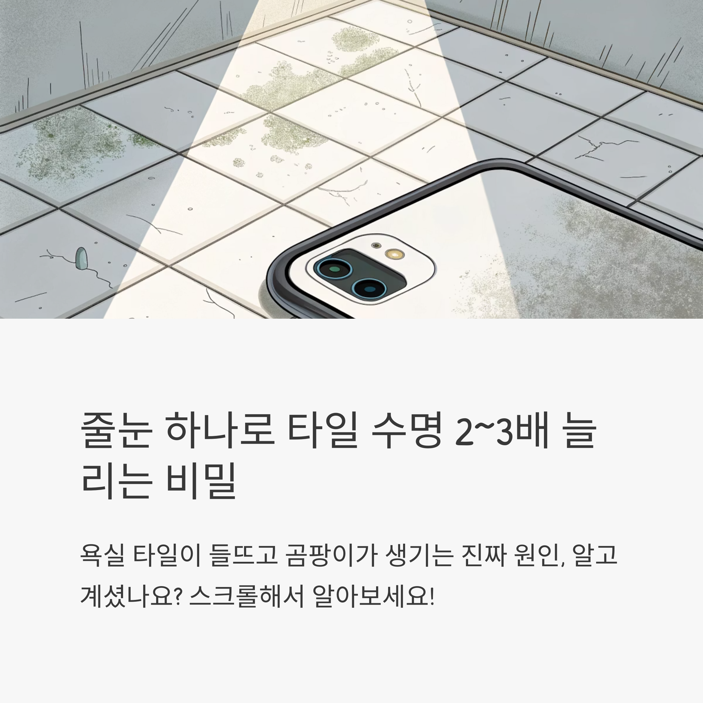 줄눈 하나로 타일 수명 늘리는 법|습기 걱정 없이 오래 쓰는 팁