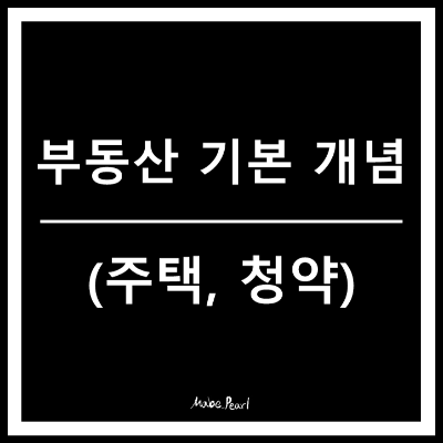 부동산 기본 개념 정리 주택 청약