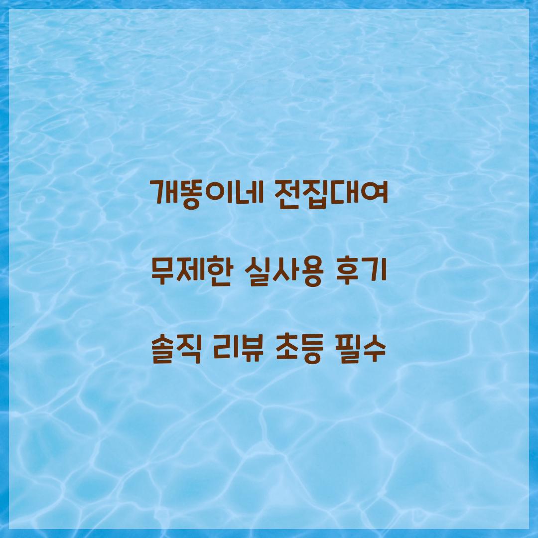 개똥이네 전집대여 무제한