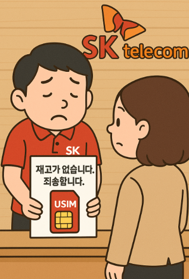  SK텔레콤 유심 무료 교체 시작! 그러나 유심 재고 부족으로 고객 불만 