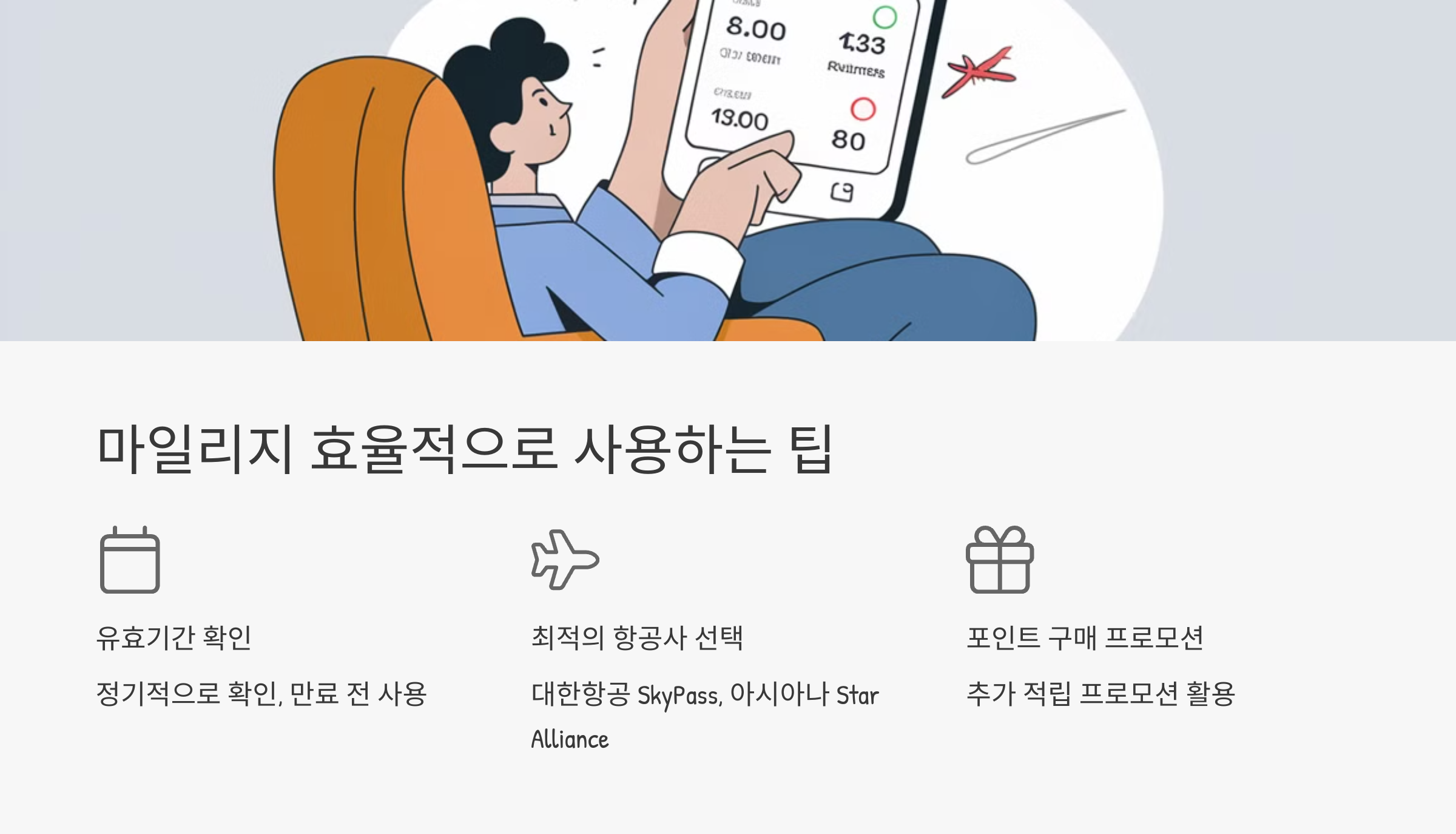 💡 마일리지 효율적으로 사용하는 팁
