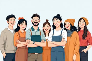 특별채무조정패키지를 신청 후 행복해하는 소상공인