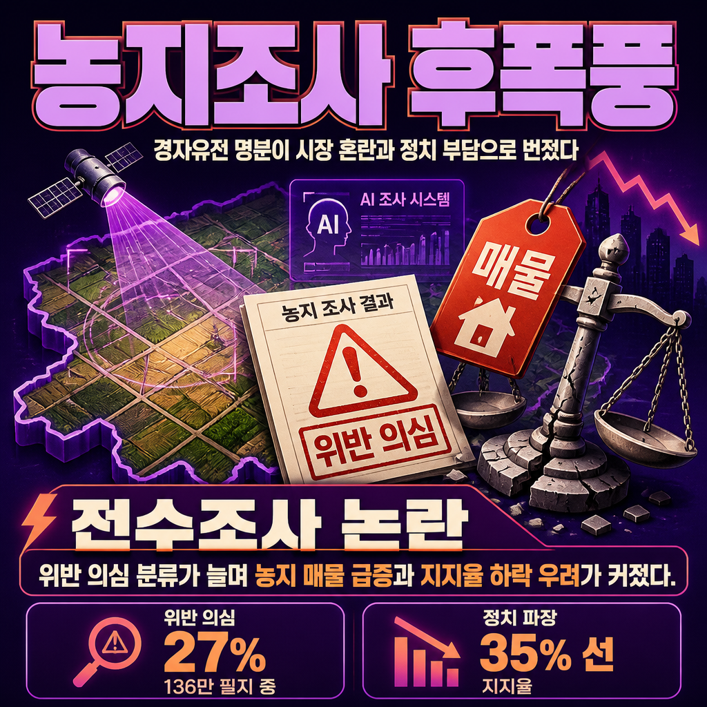 농지조사 후폭풍