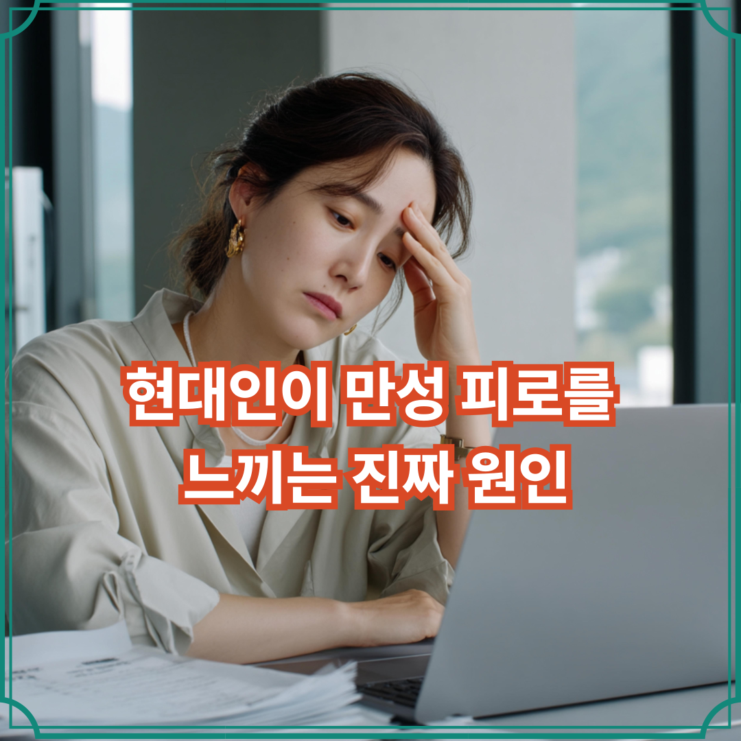 현대인이 만성 피로를 느끼는 진짜 원인