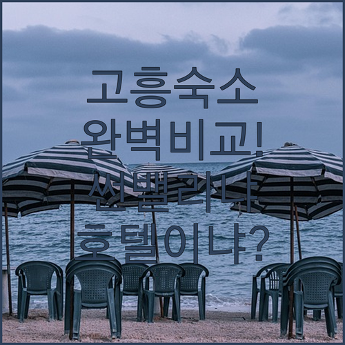 고흥 우주항공호텔부터 썬밸리리조트까지..